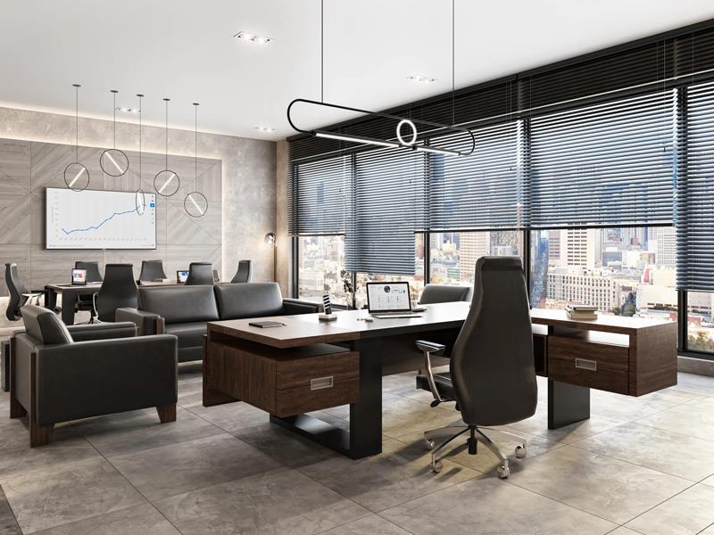 Flat Yönetici Ofis Mobilya Takımı